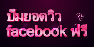 ปั้มยอดวิว facebook ฟรี