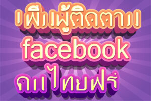 เพิ่มผู้ติดตาม facebook คนไทยฟรี