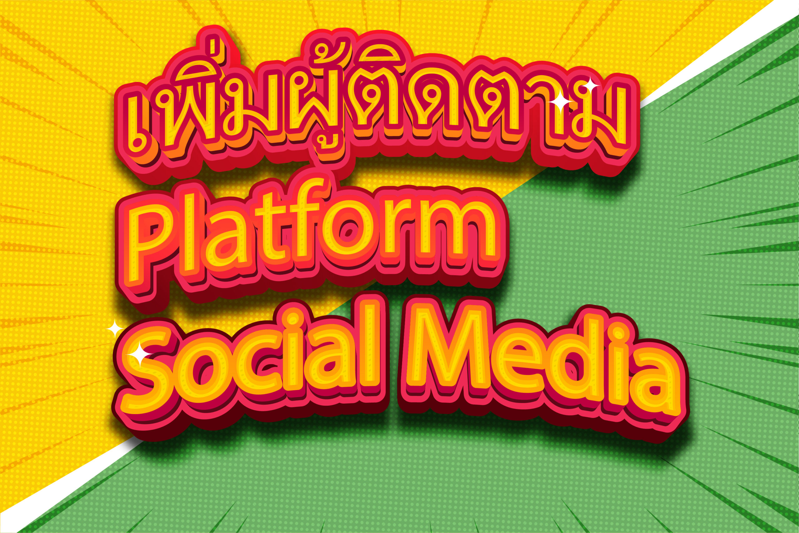 เพิ่มผู้ติดตาม Platform Social Media